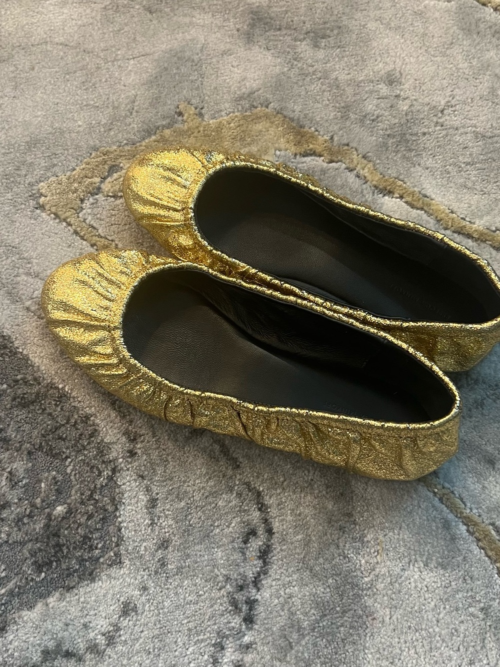 Rebecca Minkoff Gold Ballet Flats